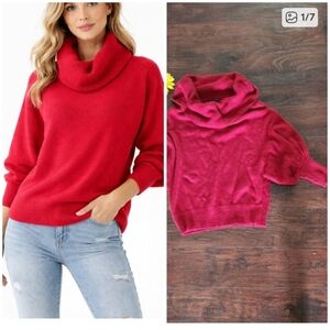 EXPRESS TURTLENECK RED SWEATER